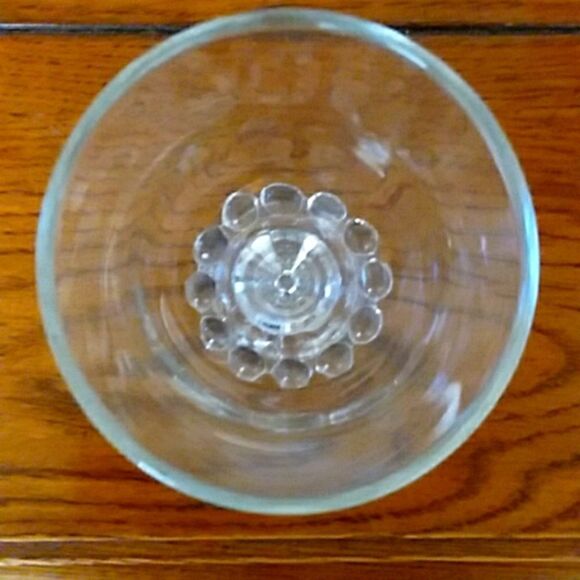 Vintage Anchor Hocking Boopie Berwick  juice cordial glasse beaded edge footing - Picture 3 of 4